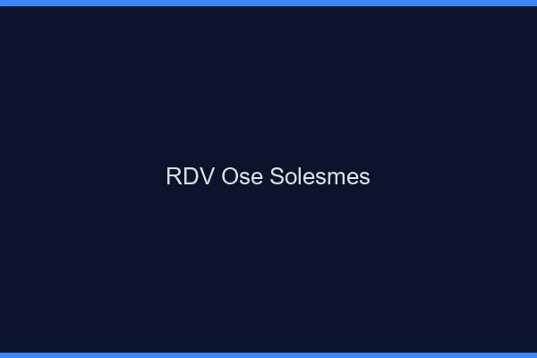 RDV Osé Solesmes