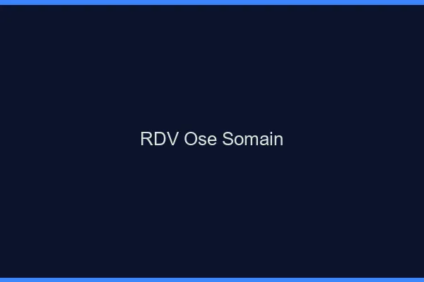 RDV Osé Somain