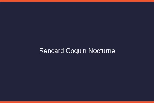 Rencard coquin nocturne