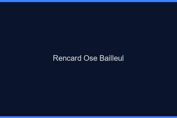 Rencard Osé Bailleul
