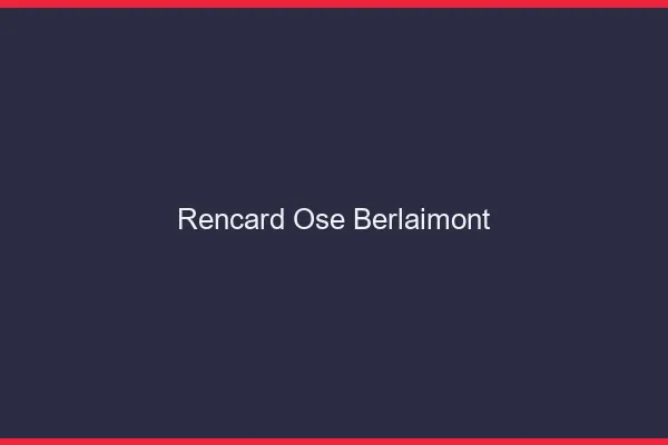 Rencard Osé Berlaimont