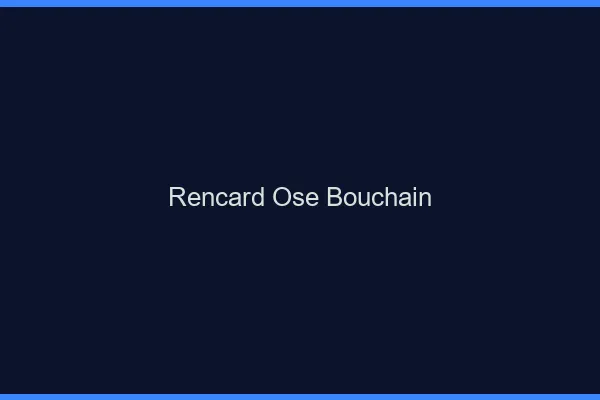 Rencard Osé Bouchain