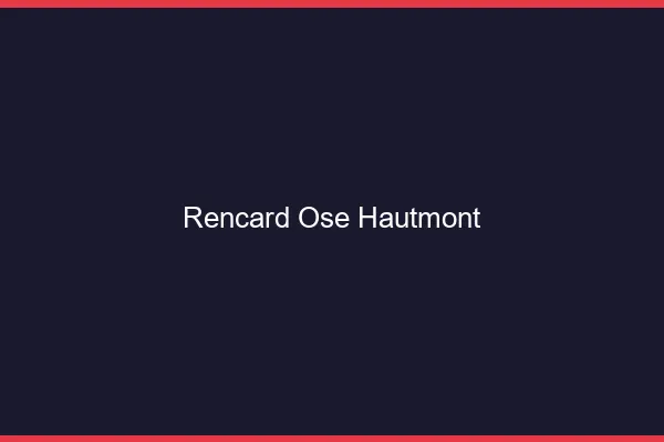Rencard Osé Hautmont
