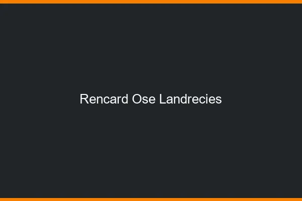 Rencard Osé Landrecies