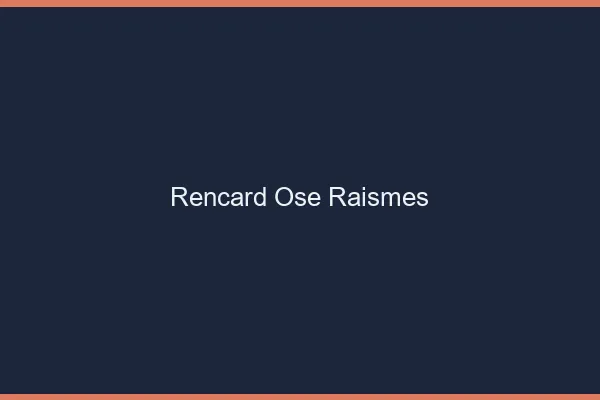 Rencard Osé Raismes