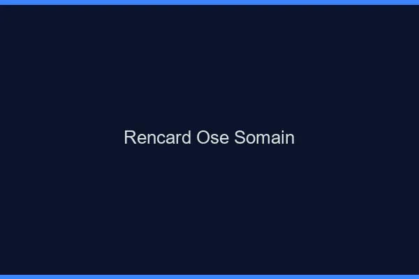 Rencard Osé Somain