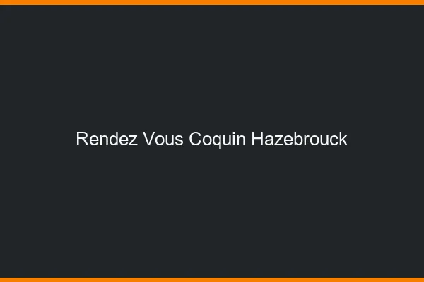 Rendez-Vous Coquin Hazebrouck