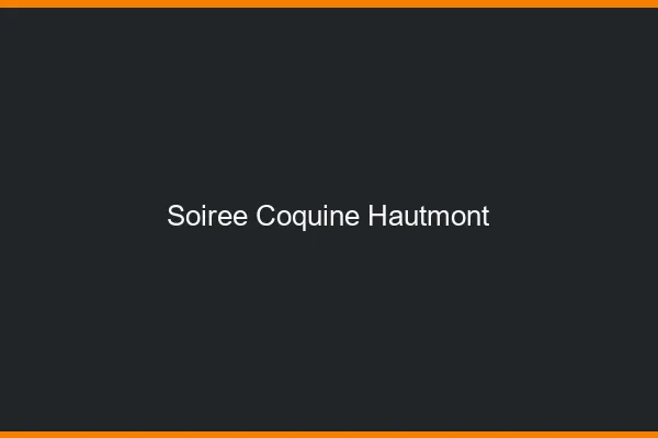 Soirée Coquine Hautmont