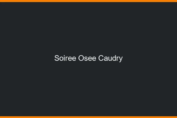 Soirée Osée Caudry