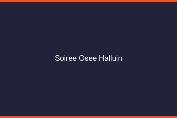 Soirée Osée Halluin