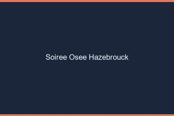 Soirée Osée Hazebrouck