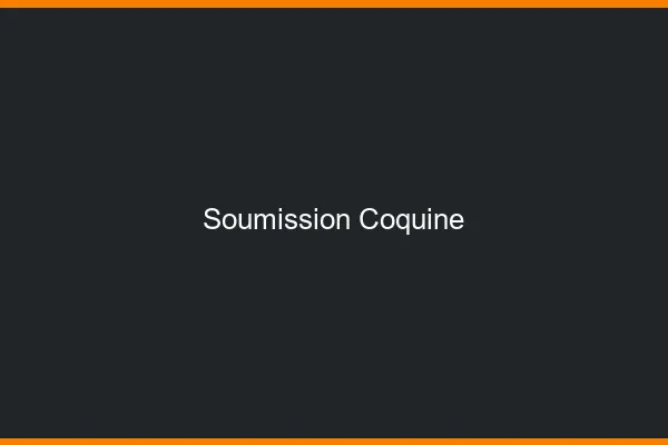 Soumission coquine