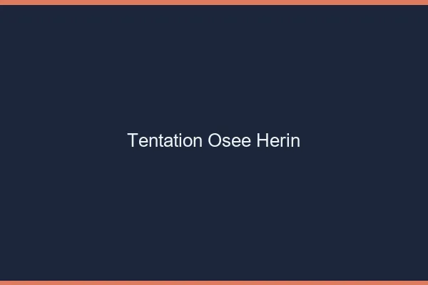 Tentation Osée Hérin