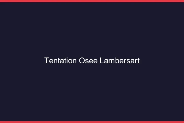 Tentation Osée Lambersart