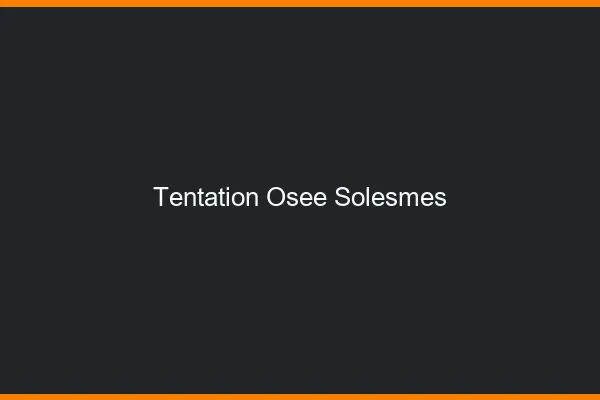 Tentation Osée Solesmes