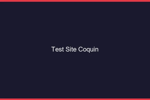 Test site coquin