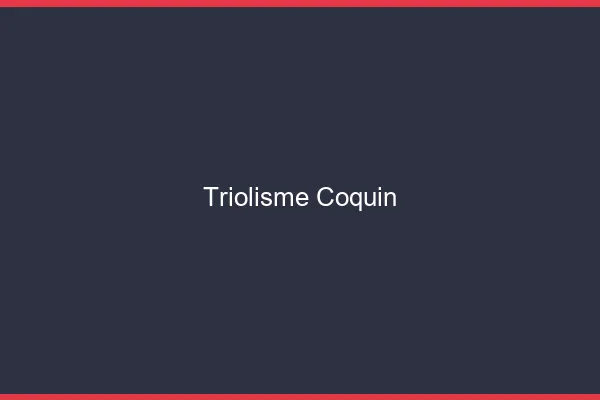Triolisme coquin