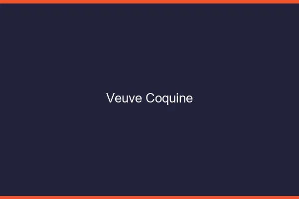 Veuve coquine